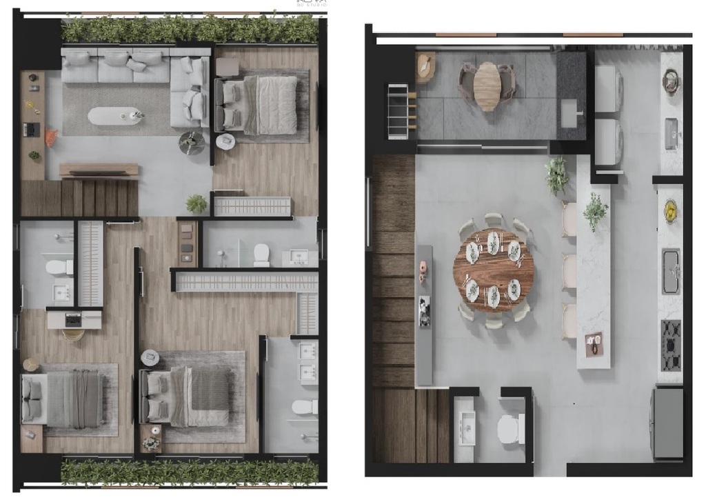 Planta 08 - 3 dorm 138m� - duplex - op��o