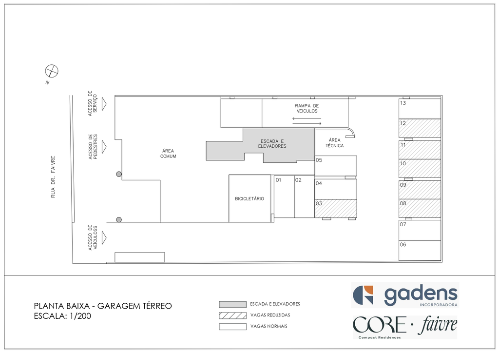 Planta de Garagem - Térreo