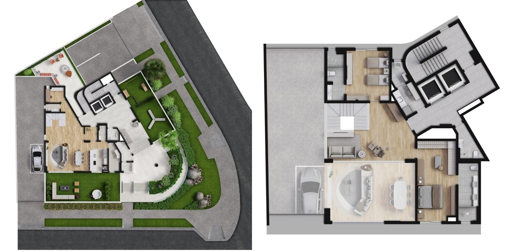 Planta 02 - 2 dorm 283m² - garden