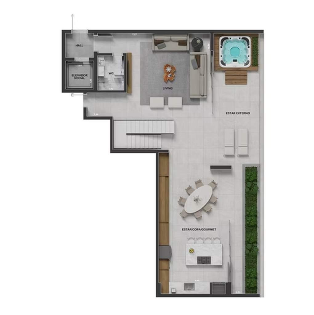 Cobertura final 4 - 3 dorm 292m² - duplex superior