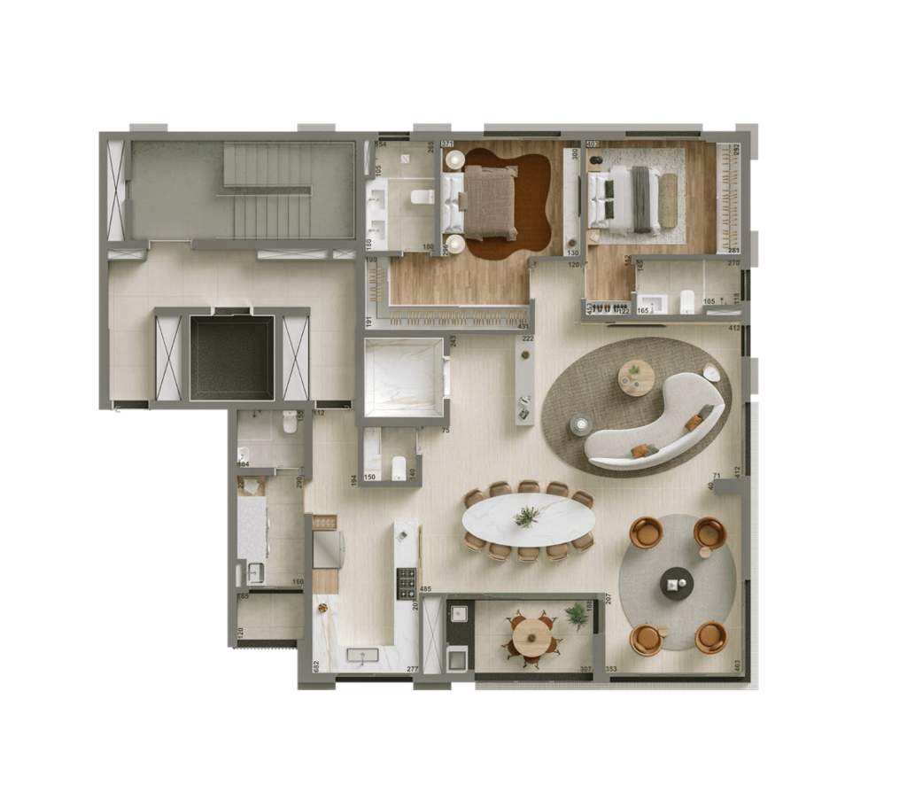 Planta 02 - 2 dorm 162m� - op��o